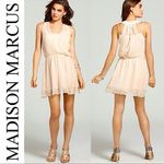 Madison Marcus  blush silk lace triumph dress Photo 4