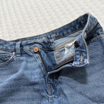 American Eagle AE Blue Demin High Rise Crossover Mom Shorts Sz 00 Cuffed Photo 9