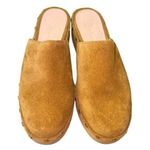 J Crew Dakota Clogs in Burnished Pecan Suede Brown Size 6.5 Photo 0