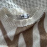 Oversized Cream Sweater Tan Size L Photo 3