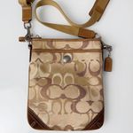 Coach 10148 Vintage Y2K Optic Tan Brown Signature Swing Bag Crossbody Bag Photo 5
