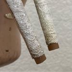 Badgley Mischka “Lola” d’Orsay Pumps White/Silver Lace Wedding Heels Size 8 Photo 13