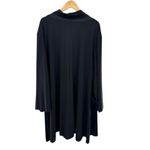 Bryn Walker Black Cowl Neck Long Sleeve Tunic Dress Plus Size 3X Italian Fabric Photo 1