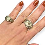 Vintage Silver Plate Spoon Rings Set Size 8.0 & 5.5 Photo 5