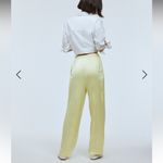 Madewell  Straight-Leg Full-Length Pants in Satin candlelight yellow Photo 1