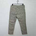 Anthropologie Pilcro Ultra High Rise Slim Utility Jeans Neutral Floral Size 32 Photo 2