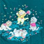 Land N’ Sea Vintage Cat Autumn Crewneck Sweater Women’s Medium Green Photo 2