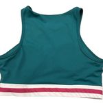 WILO TEAL STRIPED BAND SPORTS BRA SIZE L NWOT Size L Photo 4