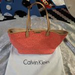 Calvin Klein Coral Tote with Matching Pouch Photo 4