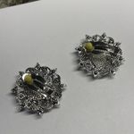 Women's Costume Earrings Rhinestone NWOT CLIP On Clip Photo 6