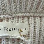 By Together NWT Knit Ribbed Sweater Skirt Ivory Cream Sz S Midi Hi-Rise Stretch Photo 6