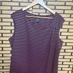 Ashley Stewart  Pink And Blue Stripe Tank‎ Dress Size 18/20 Photo 2
