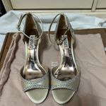 Badgley Mischka  Gillian embellished jeweled sandals bridal Photo 4