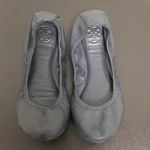 Tory Burch  Eddie Navy Blue Leather Ballet Flats 6 M Folding Elastic Rim *No box* Photo 2