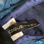 Coquette Push Up Lace Baby Doll Top Blue Size L Photo 11