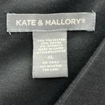 Kate & Mallory  Black Sleeveless Laser Cut Hem Zip Back Cocktail Dress Size XL Photo 9