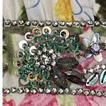 Mac Duggal Size 4 NEW 9079 Floral Print Faux Wrap Flutter Sleeve A Line Gown Photo 8