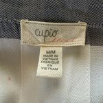 Cupid Blush By Anthropology Cupio Blush gray and white striped collared sleeveless button down shirt size M Photo 5