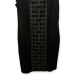 Karl Lagerfeld Paris Black Gold Studded Sleeveless Sheath Dress Career Sz 16 Photo 4