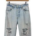 H&M  & Denim 90’s Distressed Boyfriend Light wash Jeans Grunge High Rise Size 0 Photo 2