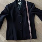 Talbots Vintage  Pure Silk Black Blazer Floral Mesh Cuffs Women’s Size 4 Photo 5