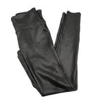Spanx Faux Leather Leggings Women’s Size Small Black Power Waistband Style 2437 Photo 2