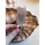 Faherty  Cali Check Puff Sleeve Small Organic Cotton Top Charleston‎ Gingham Photo 5