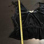 Adyson Parker  Black Velvet V-Neck Top NWT Photo 1