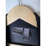 Chico's Travelers Womens Size 1 Small Open Cardigan Classic Black Faux Leather Photo 4