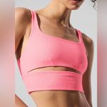 Alo Yoga NWT Slit Sports Bra Neon Bubblegum Size XXS (SOLD OUT ON-Website) Photo 0