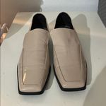 ZARA  Women’s Shoes Patent Box Toe Taupe Beige Tan Shoes Size 9 or 40 Photo 2