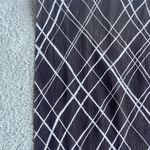 Ellen Tracy Dark Brown and White Silk Scarf Photo 2