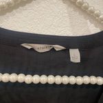 Athleta  black swim cover up tie V neck embroidered size L Photo 2