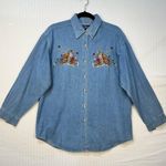 Let’s Quizz Again NY Cat Embroidered Button Photo 0