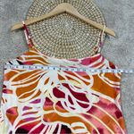 Natori  Women’s Satin Tropical Floral Midi Slip Dress Sleeveless in Multicolor L Photo 10