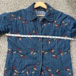 New Direction Vintage Embroidered Denim Jacket Leaves Fall Retro 90s Medium Photo 4