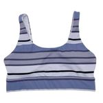 Zyia Active Purple Horizon Light n Tight Sports Bra Striped Women's Size Medium Photo 0