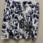 CAbi Floral Purple and White Skirt Photo 0
