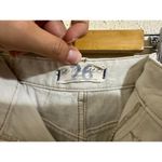 Free People We The Free Womens Shorts Cream White Cargo Button Fly Raw Hem High Rise Size 26 Photo 5
