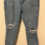 AMO Relaxed Fit Distressed Jeans Women's Size 29 Luxury Denim Streetwear Raw Hem Photo 6