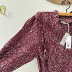 Outerknown  Stardust midi dress plum laurel Cotton Silk L Photo 8