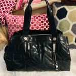 DKNY Patent Leather Quilted Duffle Bag Photo 0