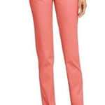 J.Crew T7 Y2K VTH  Coral Pink Cotton Low Rise Straight Leg Pants Photo 0