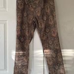Free People  tan paisley print corduroy jean pants Photo 0