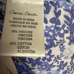 Cara Cara Kavita Blue Floral Print Tassel Shift Mini Dress Size Small Photo 11