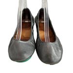 Tieks ‎ ballet flats pewter silver leather size 9 slip on shoes ballerina style Photo 1