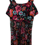 Women’s Tank Sheer Coverup‎ Black Floral Green Orange Pink Blue Size 3XL Photo 0