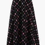 Black Midi Circle Skirt Colorful Geometric Print Women’s size Extra Small XS Photo 1
