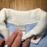 VTG 90s Morning Sun Blue Cardinal Winter Scene Collared Sweatshirt Womens M Size M Photo 4