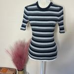 Who What Wear  • striped short sleeve ribbed knit top Photo 4